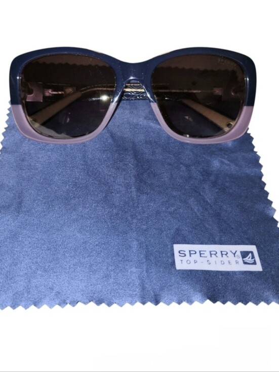 Sperry Topsider Vintage East Hampton Polarized Blue Purple Sunglasses With Case main image 5